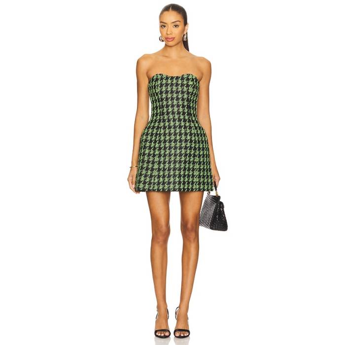 Leo Lin 【 Rosario Dress Women Houndstooth 】 御召しもの レディース
