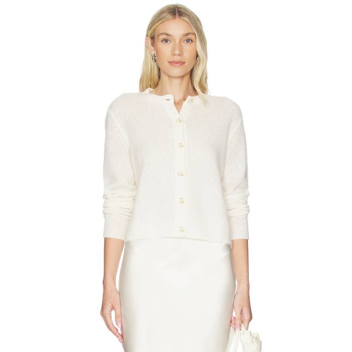 Lisa Yang 【 Felicia Cardigan Women Cream 】 ジレー レディース 皮膚軟化剤