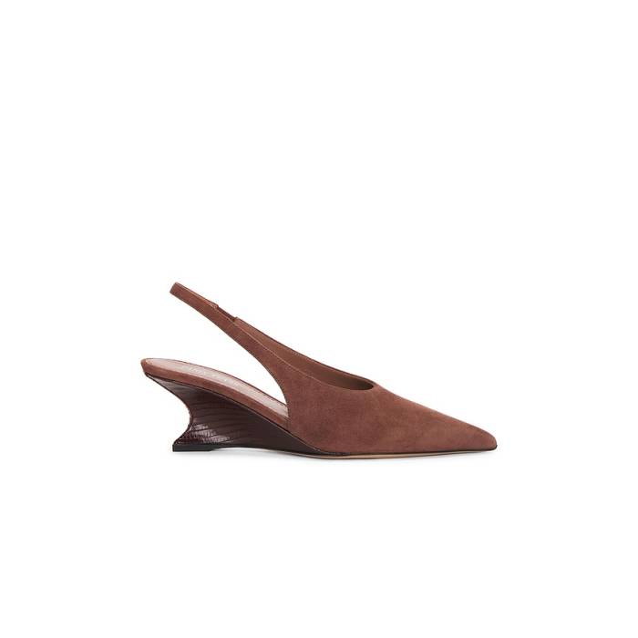光の都市 一つ星の州 Paris Texas 【 Nina Slingback 50 Women Mogano \u0026Amp; Rouge Noir 】 レディース