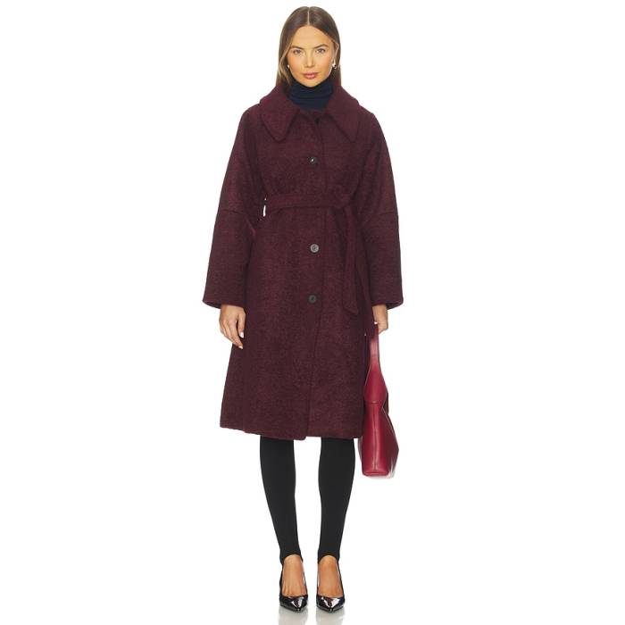Maude Club 【 Skylar Coat Women Burgundy 】 レディース ぶどう酒色・バーガンディー
