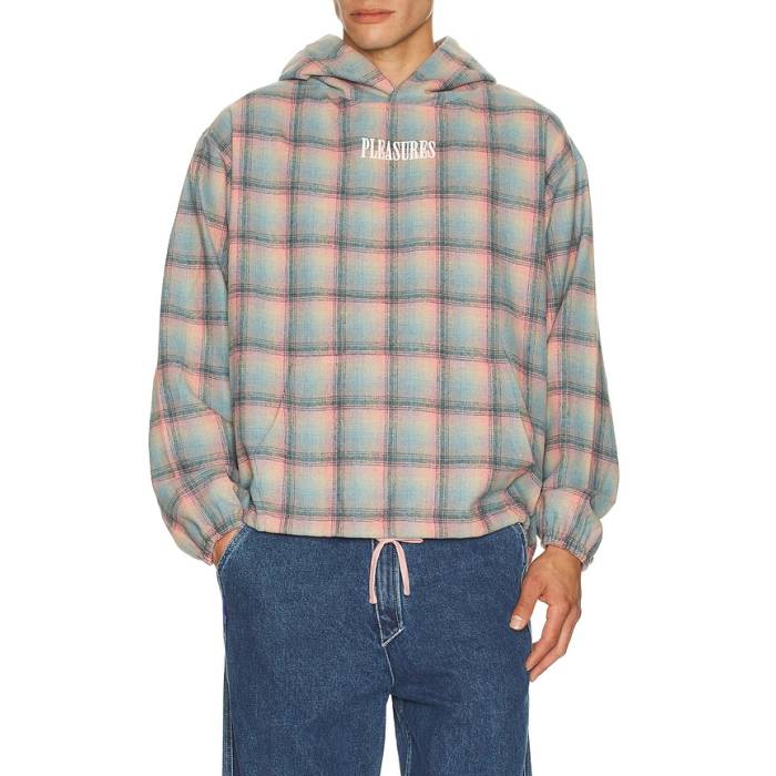 プレジャーズ Pleasures 【 Sender Poncho Hoodie Men Pink 】 ポンチョ フーディー パーカー メンズ pink サクラ色