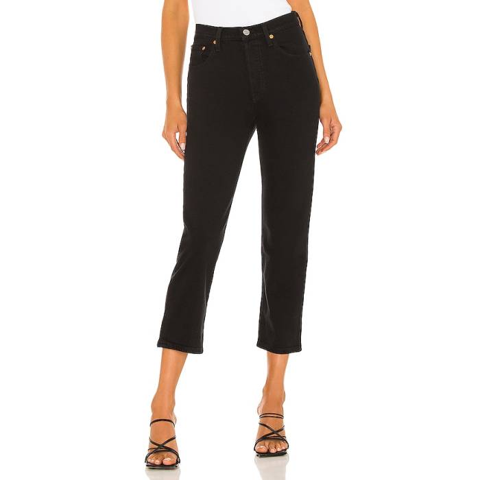 リーヴァイズジーンズ Levi\u0027s 【 501 Crop Jeans Women Black Sprout 】 Crop クロップ デニム レディース 黒いこと 黒いこと