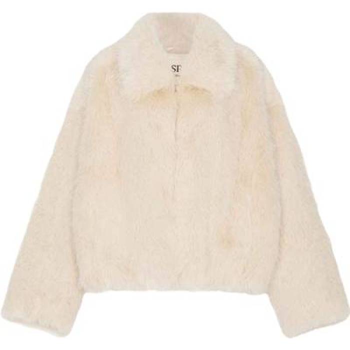 Srg 【 Erin Faux Fur Jacket Women Cream 】 Jacket 上衣 レディース 皮膚軟化剤