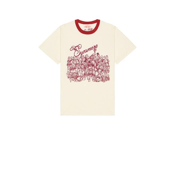 Samuel Zelig 【 Restaurant Tee Men White \u0026Amp; Red 】 プルオーバー メンズ 白いこと 白いこと Red 赤・赤いこと