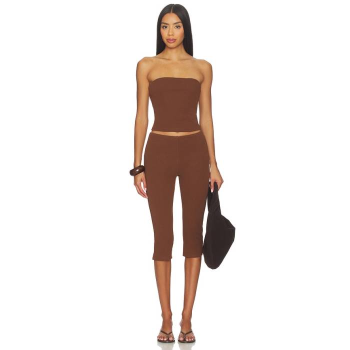 More To Come 【 Siara Capri Set Women Brown 】 レディース 赤銅色 赤銅色