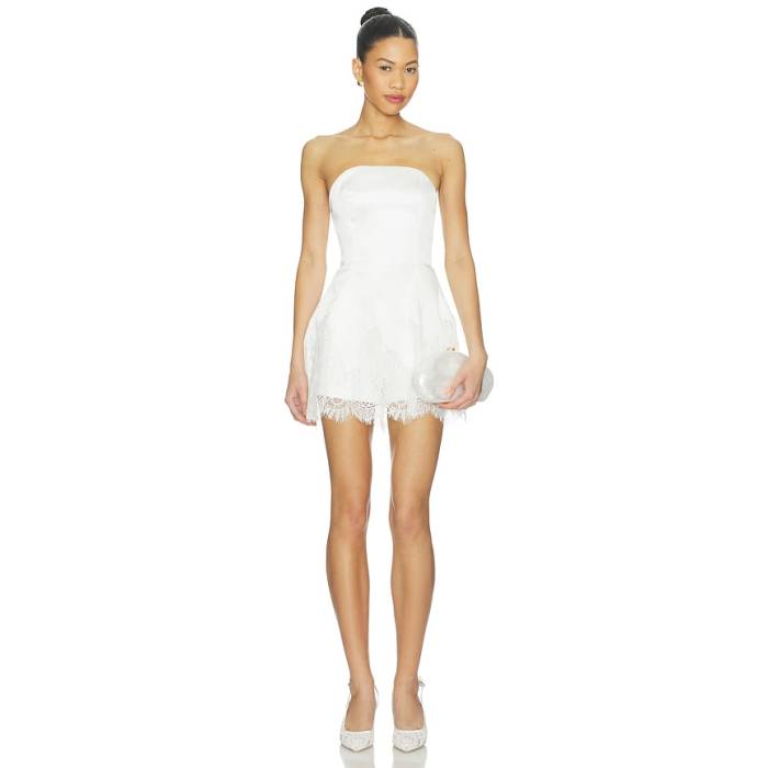 アマンダアプリチャード Amanda Uprichard 【 Romilly Romper Women White 】 ロンパース レディース 白いこと 白いこと