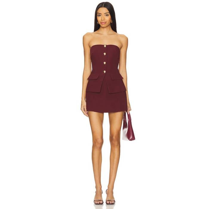 アマンダアプリチャード Amanda Uprichard 【 Yadira Skort Romper Women Russet 】 ロンパース レディース