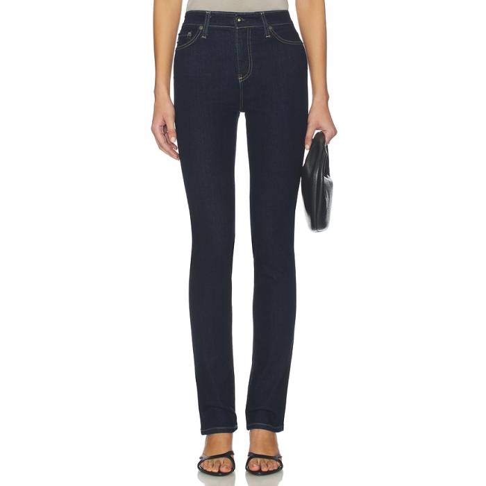 銀 Jeans 【 Mari Slim Straight Extended Jeans Women Modern Indigo 】 slim か細い デニム レディース 今めかしい 藍色・インディゴ