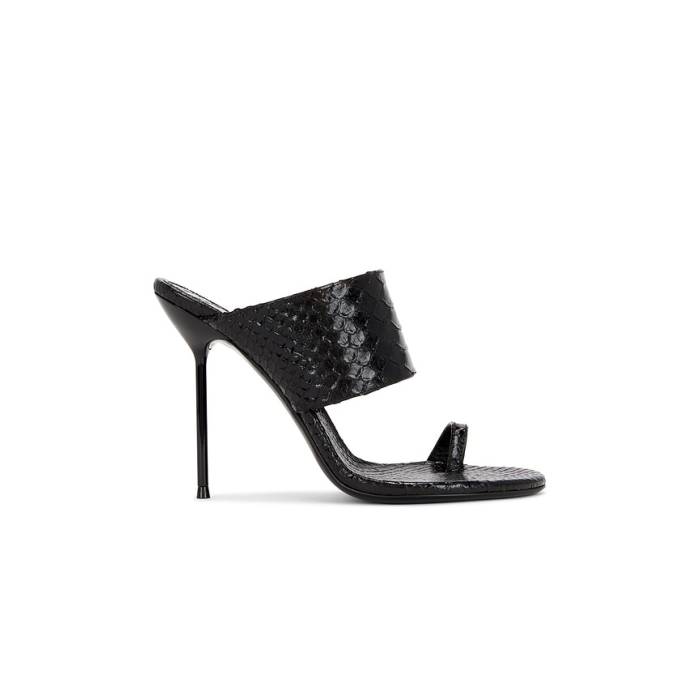 光の都市 一つ星の州 Paris Texas 【 Lidia Thong Mule Women Black 】 レディース 黒いこと 黒いこと
