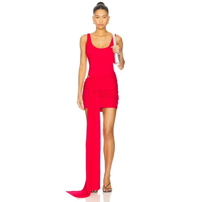 Lovers And Friends 【 Helene Mini Dress Women Cherry Red 】 ドレス レディース Red 赤・レッド
