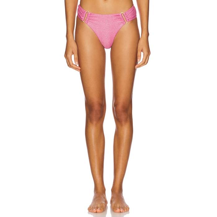 Pq 【 Fanned Detail Bikini Bottom Women Sorbet 】 ズボン ボトムス レディース