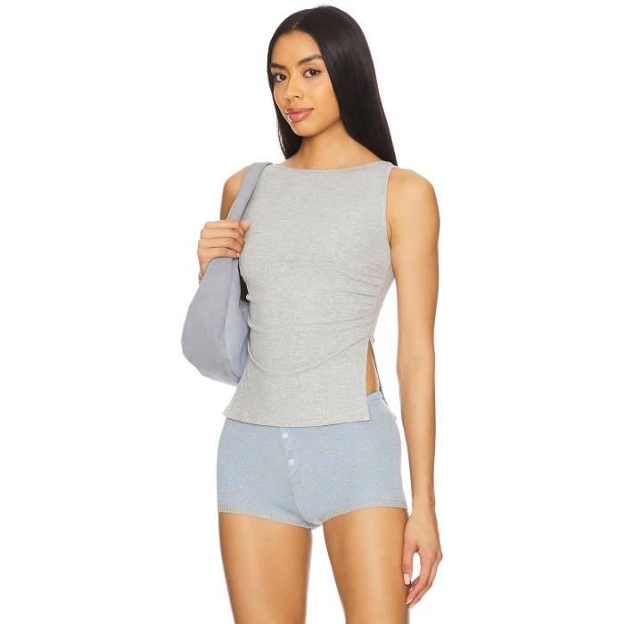 All The Ways 【 Jessica Top Women Grey 】 レディース 薄墨色 薄墨色 タンクトップ-トップス-レディースファッション