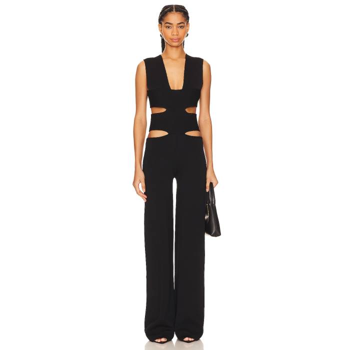 Mybestfriends 【 Evelyn Jumpsuit Women Black 】 ジャンプスーツ レディースファッション その他 レディース 黒色 ブラック
