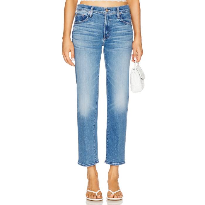 Mother 【 The Mid Rise Zip Rambler Ankle Jeans Women Out Of The Blue 】 ミッド ライズ ジーンズ レディース 青色 ブルー