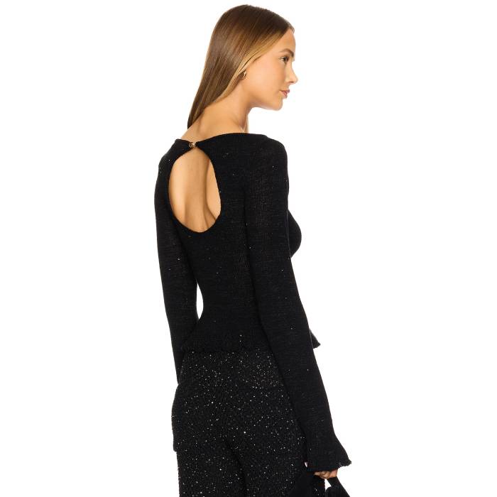 Asta Resort 【 Michaela Top Women Black Sequin 】 レディースファッション トップス その他 レディース 黒色 ブラック 30,940円