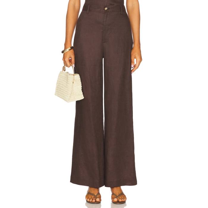 バル点点 Bardot 【 Enya Linen Pant Women Chocolate 】 ズボン下 レディース