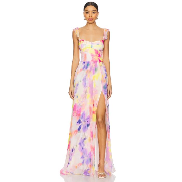 アマンダアプリチャード Amanda Uprichard 【 Terrassa Maxi Women Layla Print 】 レディース