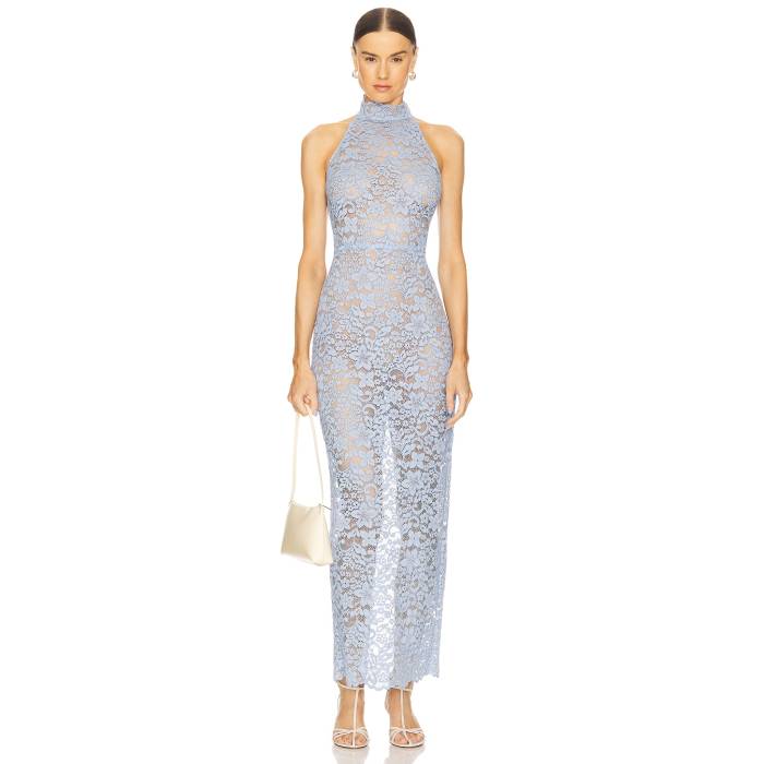 アマンダアプリチャード Amanda Uprichard 【 Brynley Maxi Dress Women Baby Blue 】 ドレス レディースファッション ドレス レディース 青色 ブルー 42,360円