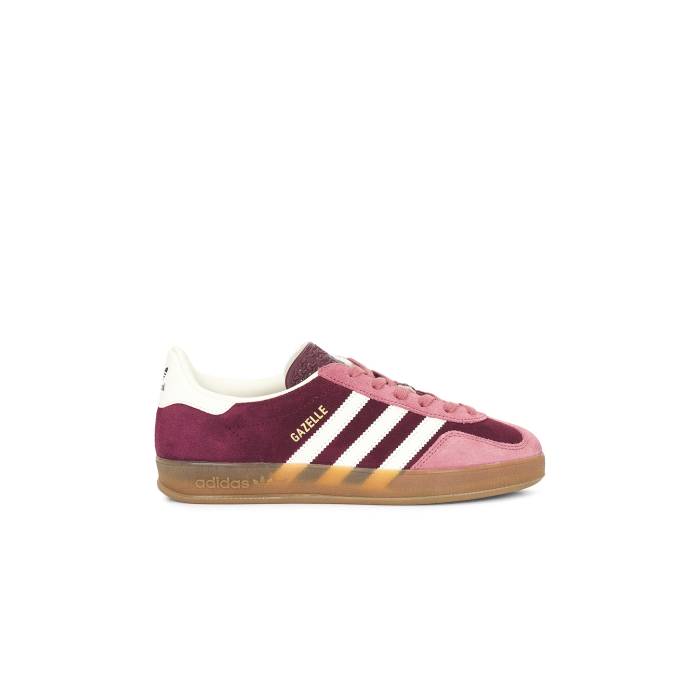 アディダス Adidas Originals 【 Gazelle Indoor Sneaker Women Maroon, White, & Preloved Crimson 】 ガゼル 靴 スニーカー 靴 レディース靴 スニーカー レディース クリムゾン