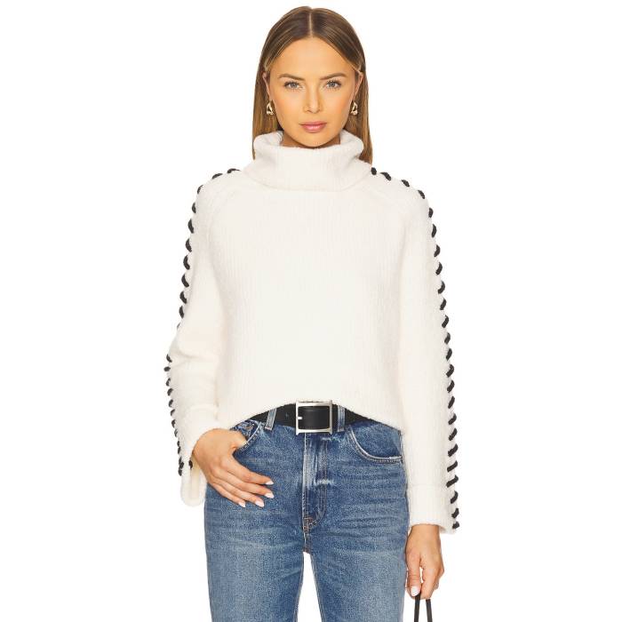 525 【 Vida Boucle Whip Stitch Pullover Women Sea Salt Multi 】 レディースファッション トップス ニット セーター その他 レディース