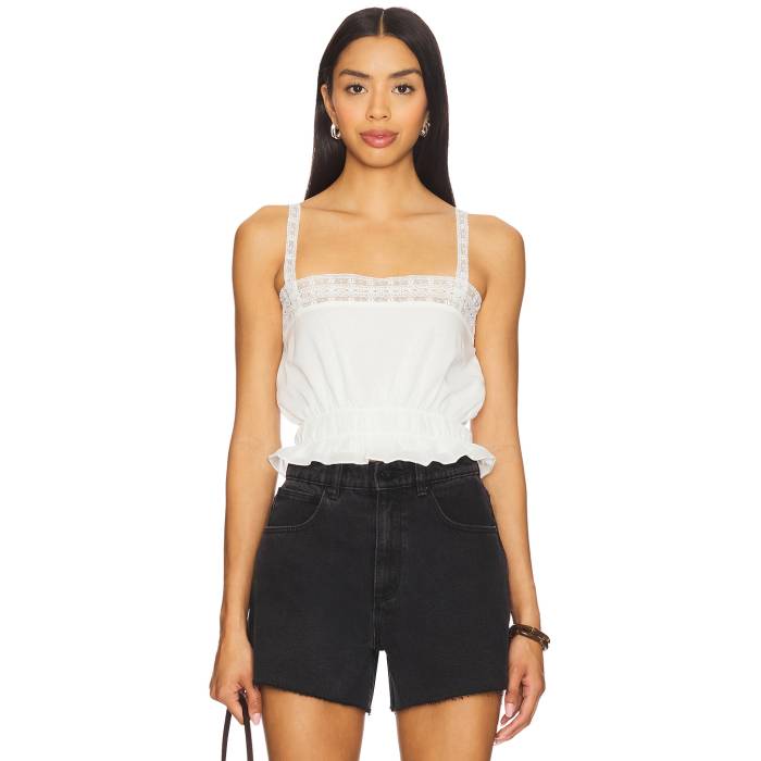 フェイスフルザブランド Faithfull The Brand 【 Camille Top Women White 】 レディースファッション トップス その他 レディース 白色 ホワイト