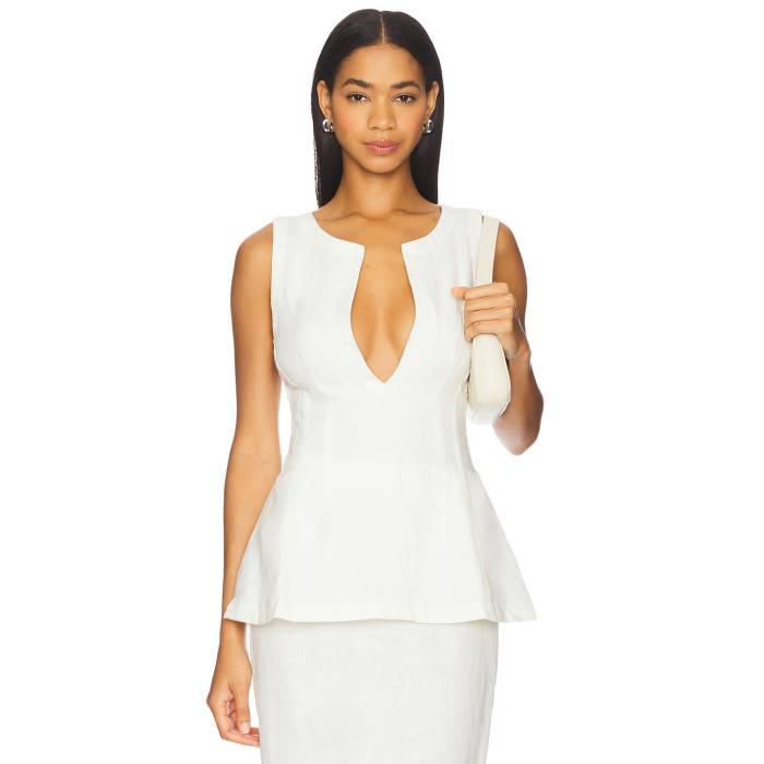 フェイスフルザブランド Faithfull The Brand 【 Melia Top Women White 】 レディースファッション トップス タンクトップ レディース 白色 ホワイト