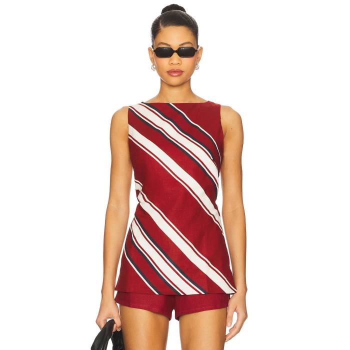 フェイスフルザブランド Faithfull The Brand 【 Miel Tunic Top Women Hydra Stripe 】 レディース Stripe 縞模様