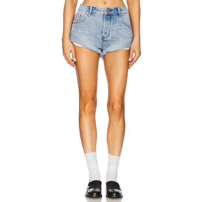 一ティースプーン One Teaspoon 【 Messed Up Bandits Low Waist Denim Short Women Salty Dog 】 ジーンズ レディース