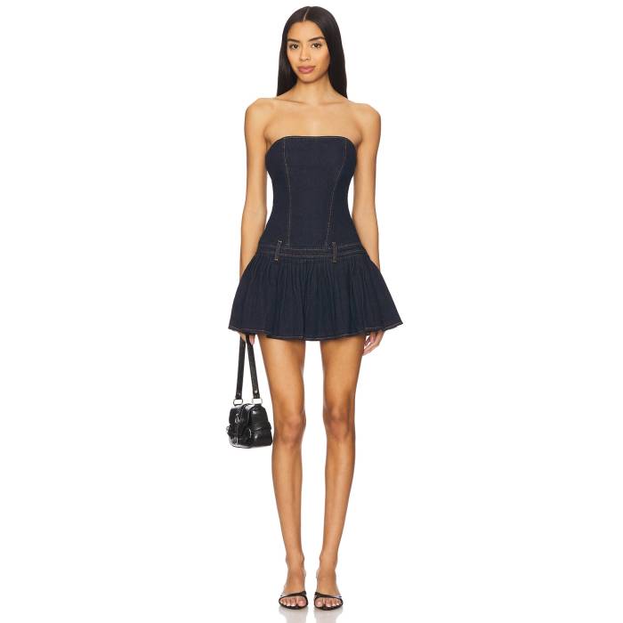 ライオネス Lioness 【 In Bloom Mini Dress Women Indigo 】 お召しもの レディース 藍色・インディゴ