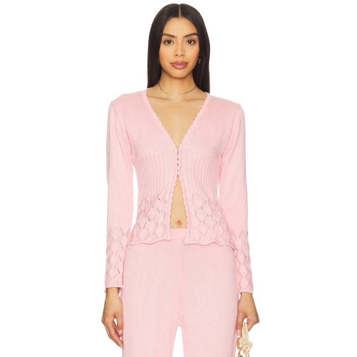 Agua Bendita 【 X Revolve Gia Cardigan Women Blush 】 ジレー レディース