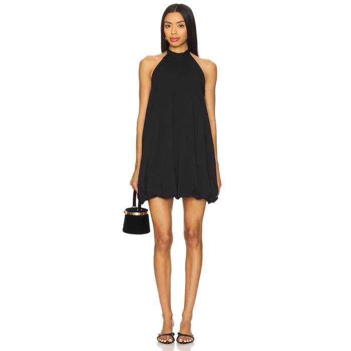 More To Come 【 Nala Bubble Mini Dress Women Black 】 砂上の楼閣 お召しもの レディース 黒いこと 黒いこと