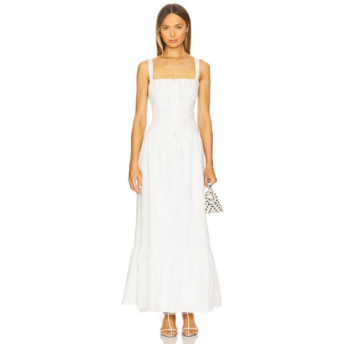 More To Come 【 Lyanna Maxi Skirt Set Women White 】 レディース 白いこと 白いこと