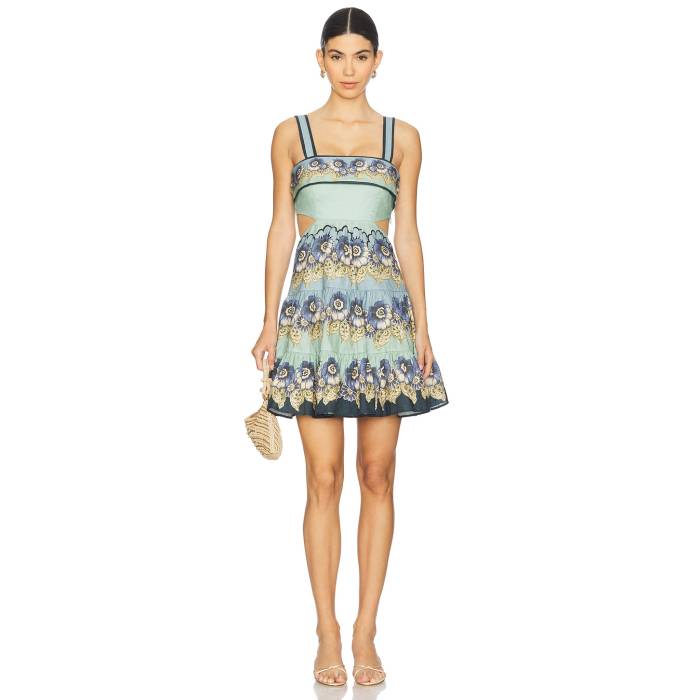 Alemais 【 Madalena Cut Out Mini Dress Women Blue 】 ドレス レディースファッション ドレス レディース 青色 ブルー