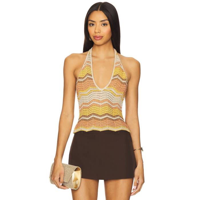 Retrofete 【 Luz Crochet Top Women Metallic Multi 】 レディース