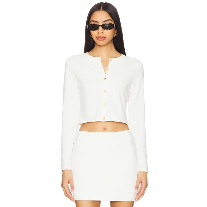 La Porte 【 Lauren Swim Cardigan Women Cloud 】 ジレー レディース