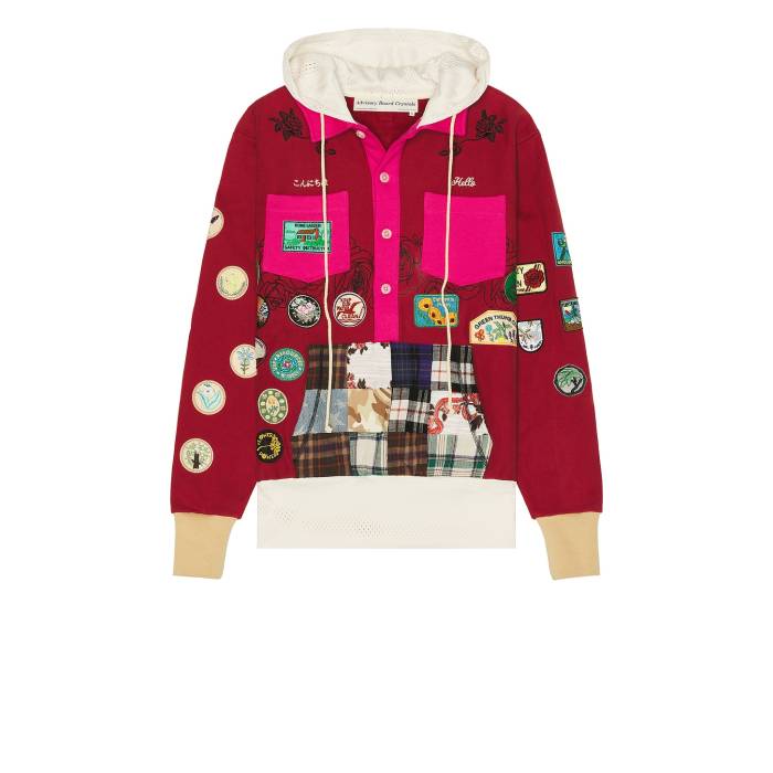 Advisory Board Crystals 【 Rose Patch Gardener Hooded Sweatshirt Men Wine 】 Rose ローズ フード付 スウェット トレーナー メンズファッション トップス パーカー メンズ