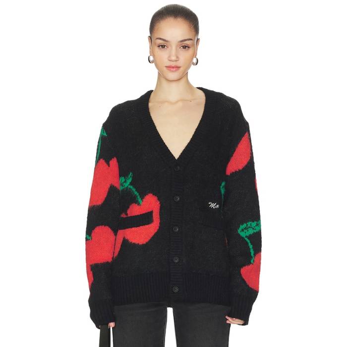Market 【 Double Cherries Cardigan Unisex Pirate \u0026Amp; Black 】 ジレー ユニ一発やる 黒いこと 黒いこと
