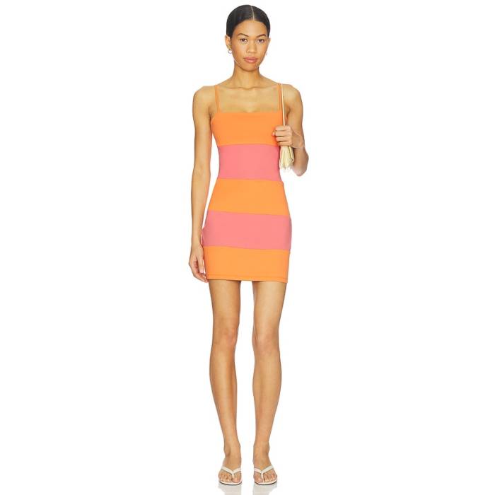 スサナモナコ Susana Monaco 【 String Colorblock Mini Dress Women Apricot &Amp; Rosa 】 ドレス レディース|スニケス
