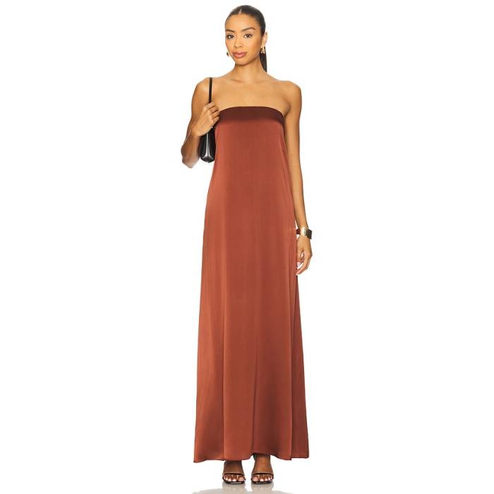 Sablyn 【 Arden B Strapless Maxi Dress Women Mahogany 】 御召しもの レディース