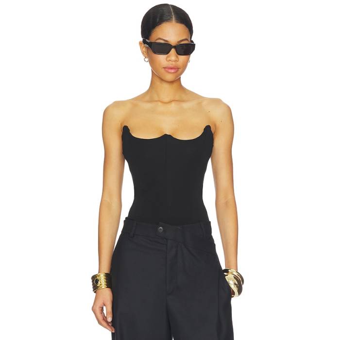 Misha 【 The Avatus Jersey Bodysuit Women Black 】 プルオーバー 上半身背広 レディース 黒いこと 黒いこと