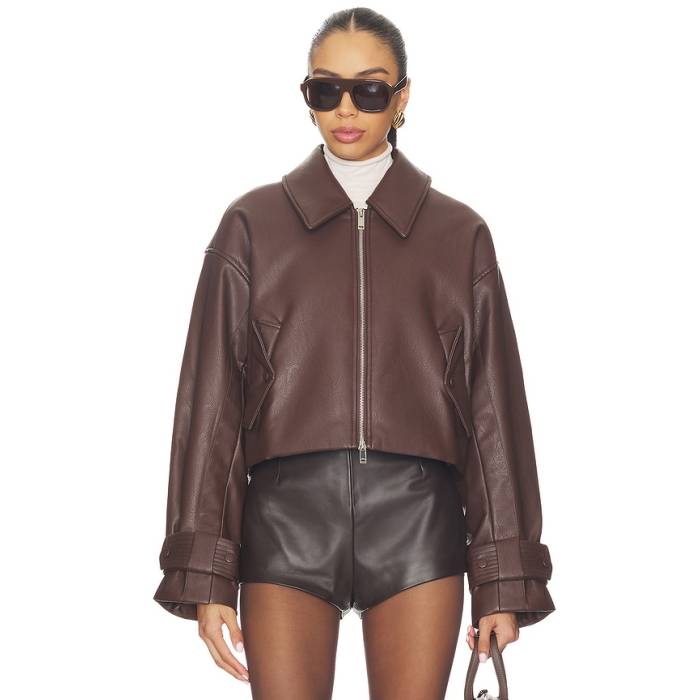 Nicholas 【 Paris Moto Jacket Women Cacao 】 Jacket ジャケット レディース｜スニケス