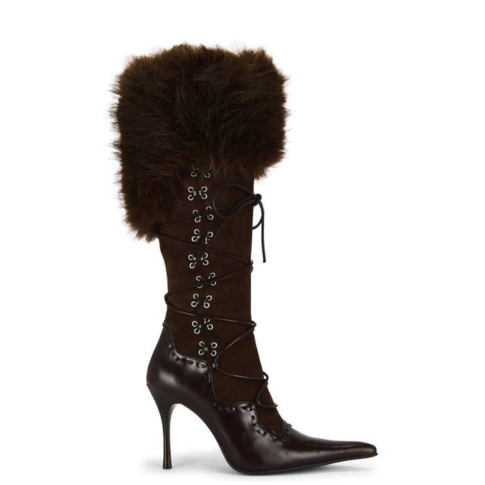 ジェフリーキャンベル Jeffrey Campbell 【 Verbier-F Boot Women Brown Suede Combo 】 ブーツ レディース 赤銅色 赤銅色 スエード・スウェード