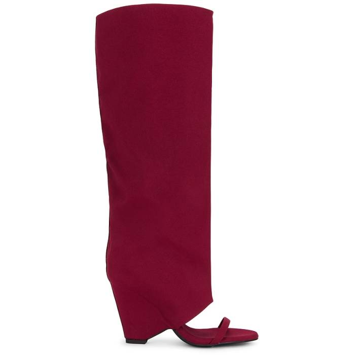 ジェフリーキャンベル Jeffrey Campbell 【 Shroud Boot Women Wine Fabric Combo 】 ブーツ レディース