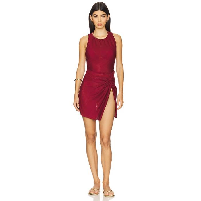 Vix Swimwear 【 Mila Short Cover Up Dress Women Ponche 】 お召しもの レディース