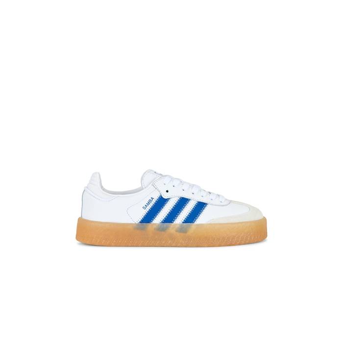 アディダス Adidas Originals 【 Samba Sneaker Women Footwear White, Blue \u0026Amp; Clear Sky 】 サンバ 靴 スニーカー レディース 青碧 青碧 天の原