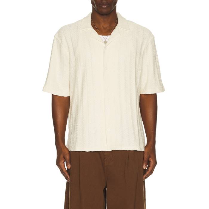 オールセインツ Allsaints 【 Trace Shirt Men Cottage White 】 メンズ 白色 ホワイト｜スニケス