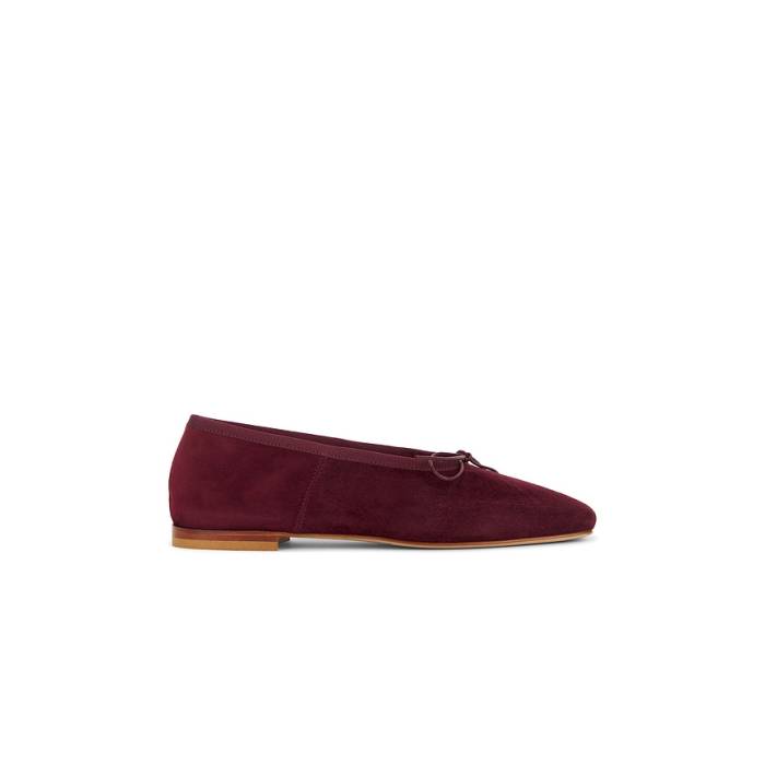Mansur Gavriel 【 Square Toe Ballerina Flat Women Plum 】 女性バレエダンサー レディース