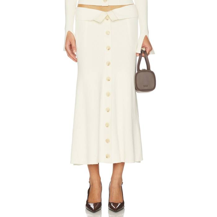 ジマーマン Zimmermann 【 Buttoned Midi Skirt Women Parchment 】 レディース