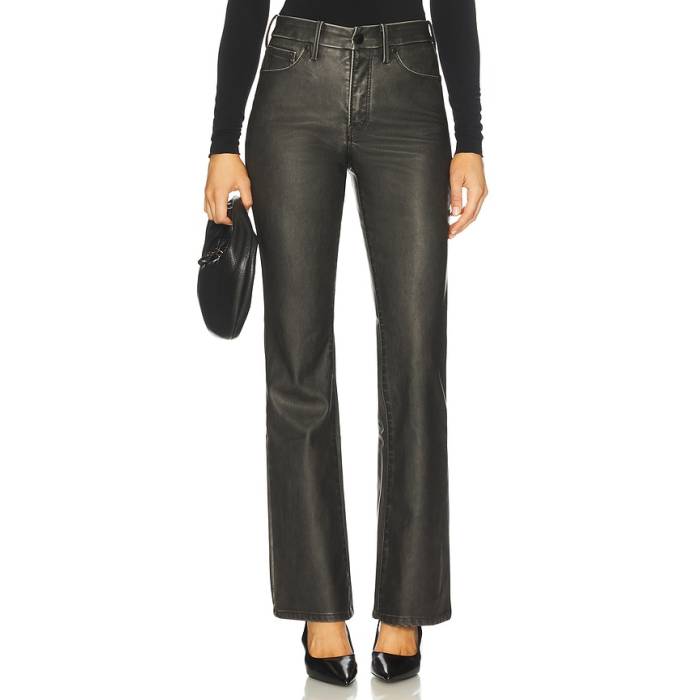 グッドアメリカン Good American 【 Good Classic Bootcut Faux Leather Pants Women Black001 】 クラシック レザー レディース｜スニケス 31,135円