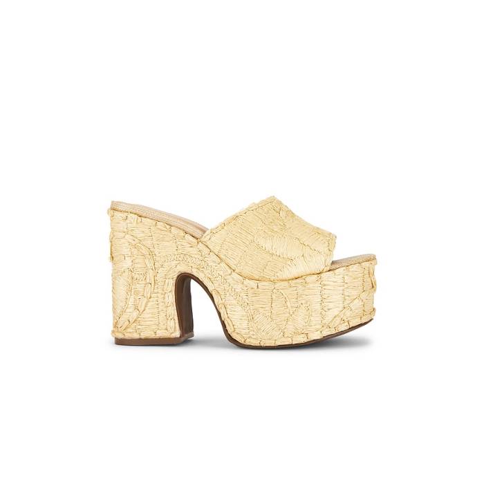 Raye 【 Maeve Platform Sandal Women Raffia 】 レディース
